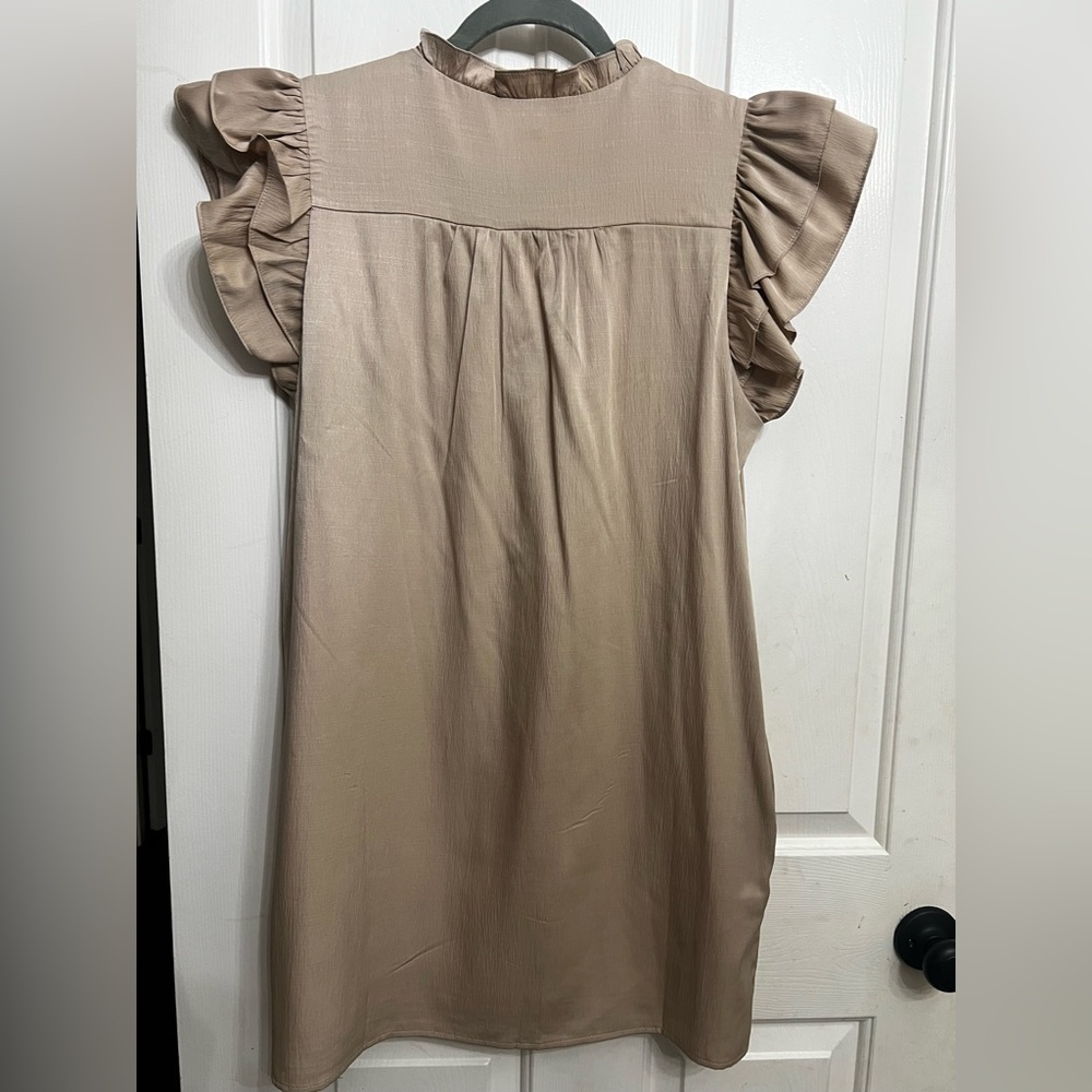 TCEC Beige Ruffled Dress - Picture 6 of 7